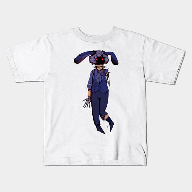 Withered Bonnie Gijinka Transparent Kids T-Shirt by spaceagebarbie